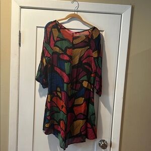 Colorful Abstract Tunic Dress